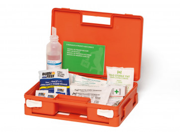 KIT PRONTO SOCCORSO USTIONI valigetta emergenza bruciature cassetta medica scottature-31
