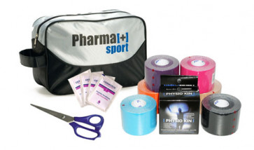 6 TAPE PHYSIO KIN COLORI ASSORTITI + FORBICI + DISINFETTANTE PULIZIA CUTE + POCHETTE-31