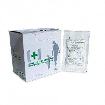 50 Buste da 2 guanti sterili in copolimero medium latex free-31