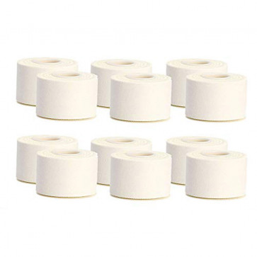 12 pz. NASTRO SPORT TAPE cm 3,8 x 10 m per bendaggi sportivi Cerotto bianco calcio Taping-31