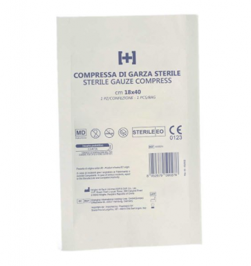 20 GARZE STERILI 18x40 Garza sterile idrofila (20 pezzi confezionate singolarmente)-31