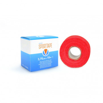 Cerotto SPORT TAPE 3,8x10 Colorato ROSSO Nastro sportivo Reggi calzettoni parastinchi calcio-31