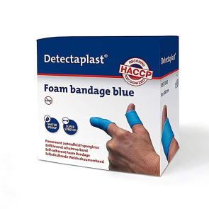 Bendaggio coesivo blu detectable HACCP 