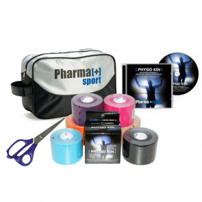 PHYSIO KIN tape kit corso kinesiologico taping colori a scelta cm 5x5 m-20