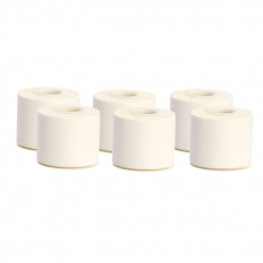 6 pz. NASTRO SPORT TAPE cm 5 x 10 m per bendaggi sportivi Cerotto bianco calcio Taping-20