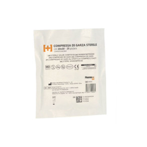 Compressa garza sterile 10x10 cm - busta 25 pz.