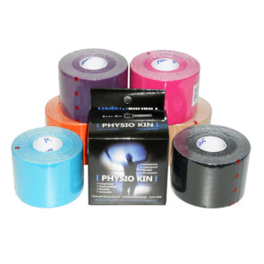6 rotoli tape marca Physio Kin colori a scelta neuromuscolare elasto taping in scatola singola-20